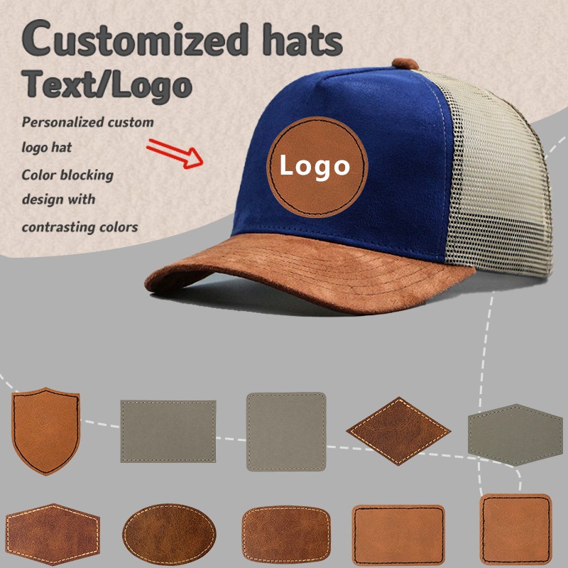Trucker Cap Mesh - Boné de beisebol de camurça de