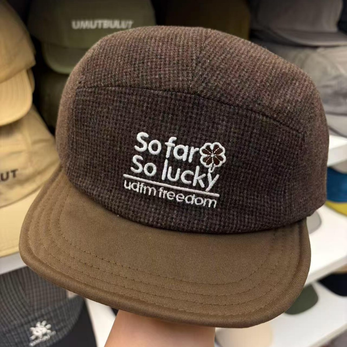 Corduroy Cap 5 Panel - Boné de Beisebol de Outono Inverno