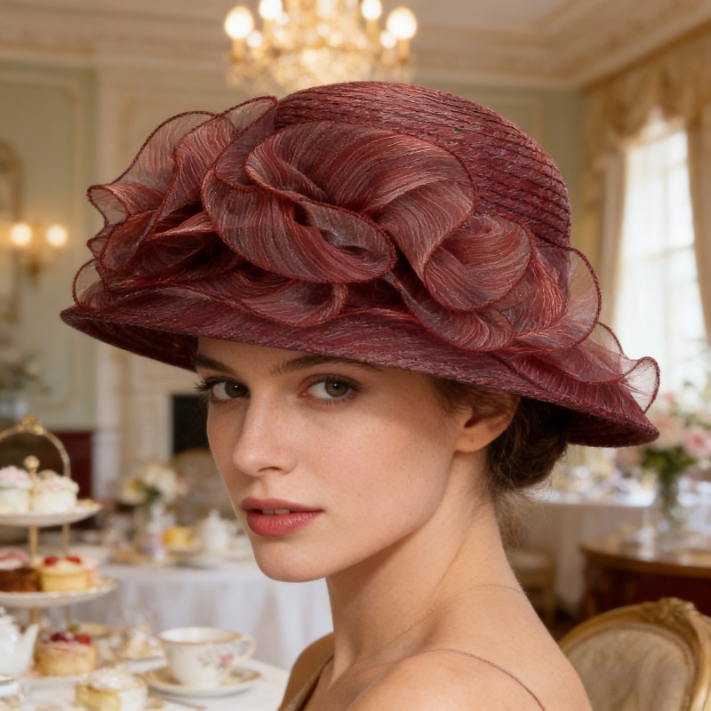 Sun Hat Wide Brim - Chapéu de Sol Transparente para Mulheres,