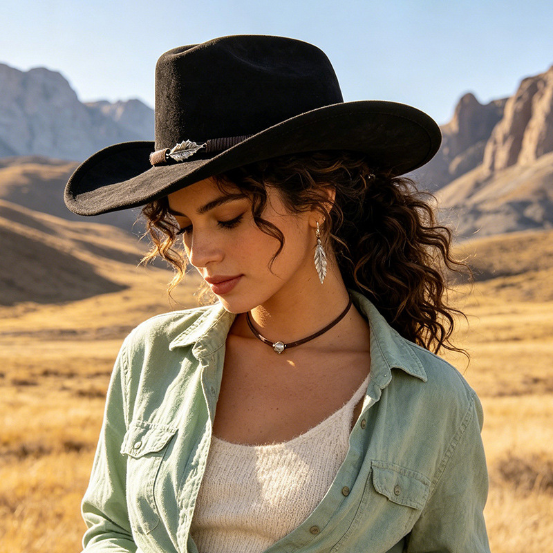 Chapéu Panamá de Lã Estilo Cow - Fedora Hat Wool avaliação e preço