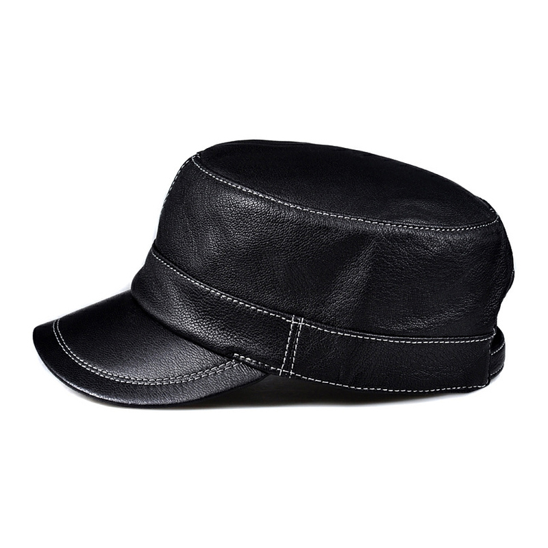 Trendy Lambskin Couro Flat Top - Baseball Cap Structured avaliação e preço