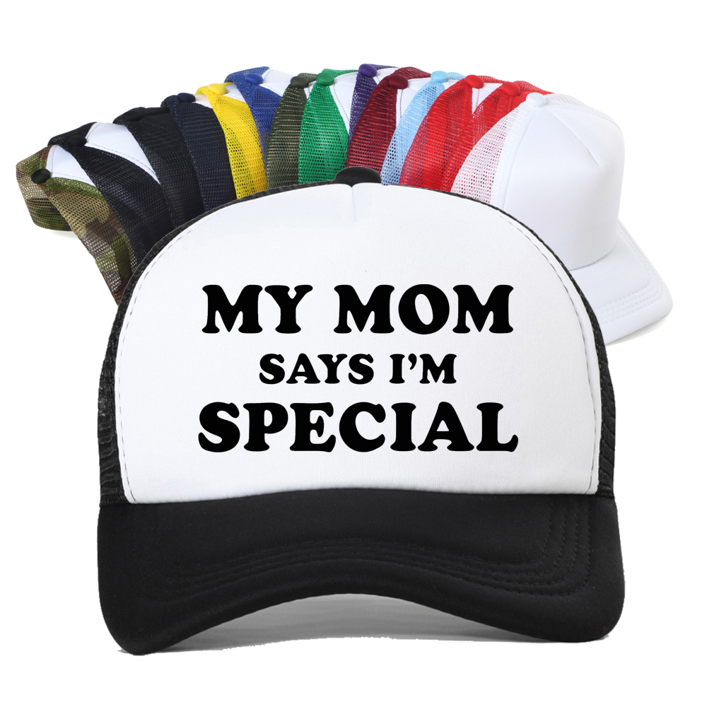 Boné de beisebol My Mom Says I - Trucker Cap Mesh avaliação e preço