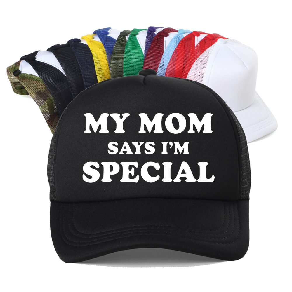 Boné de beisebol My Mom Says I - Trucker Cap Mesh avaliação e preço