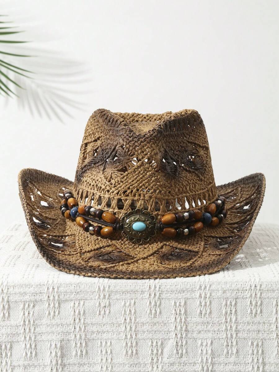 1 Peça Chapéu de Cowboy Unisse - Cowboy Hat Straw avaliação e preço