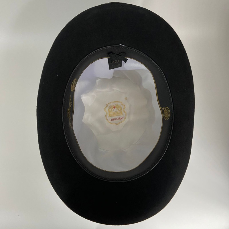 Chapéu de feltro de lã preto m - Fedora Hat Wool avaliação e preço
